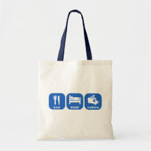 Eat Sleep Canada Canvas Bag