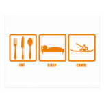 Eat Sleep Canoe Post Cards
