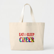 Eat Sleep Cheer Tote Bag