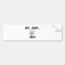 Eat Sleep CHEFS Bumper Sticker