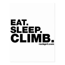 Eat Sleep Climb Post Cards
