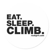 Eat Sleep Climb Stickers