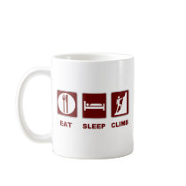 Eat Sleep Climb T-shirt and gift design Mugs