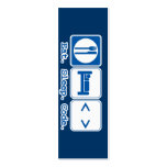 eat sleep code (html) bookmark business card template