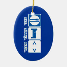 eat sleep code (html) ornament