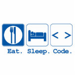 eat sleep code (html) photo cut out