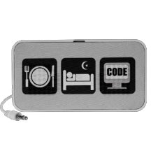 eat sleep code mp3 speakers