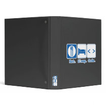 Eat Sleep Code Notebook 3 Ring Binder