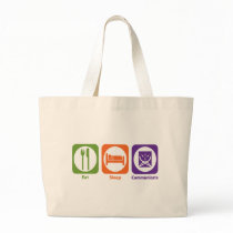 Eat Sleep Communicate Tote Bag