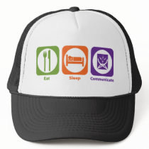 Eat Sleep Communicate Mesh Hats