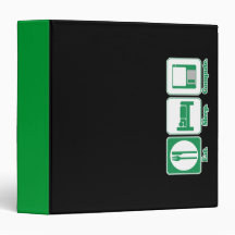Eat Sleep Compute Notebook 3 Ring Binder
