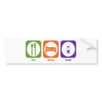 Eat Sleep Cook Bumper Stickers