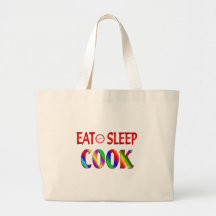 Eat Sleep Cook Canvas Bag