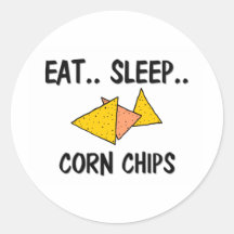 Eat Sleep CORN CHIPS Sticker