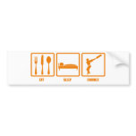 Eat Sleep Cricket Bumper Sticker