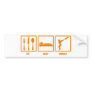 Eat Sleep Cricket Bumper Sticker