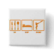 Eat Sleep Cricket Pins