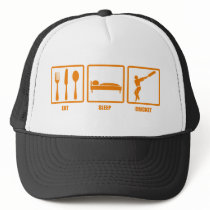 Eat Sleep Cricket Trucker Hat