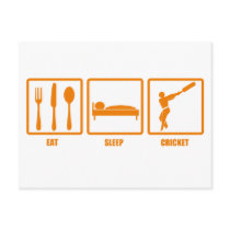 Eat Sleep Cricket Postcards