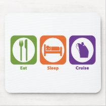 Eat Sleep Cruise Mouse Mats