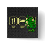 Eat - Sleep - Cthulhu Button