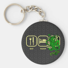 Eat - Sleep - Cthulhu Keyring Key Chain