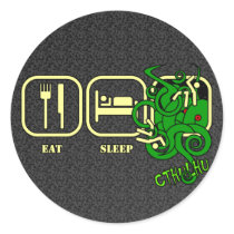 Eat - Sleep - Cthulhu Stickers