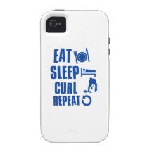Eat sleep Curl iPhone 4/4S Cases