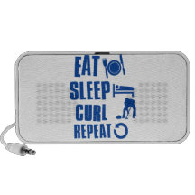 Eat sleep Curl iPod Speaker