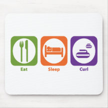 Eat Sleep Curl Mouse Mat