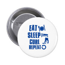 Eat sleep Curl Pins