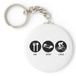 Eat Sleep Cycle Key Chain
