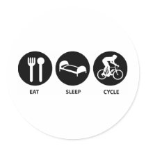 Eat Sleep Cycle Sticker