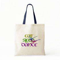 EAT SLEEP DANCE CANVAS BAG