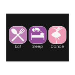 Eat Sleep Dance Postcards