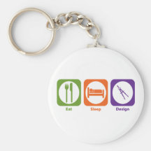 Eat Sleep Design Key Chains