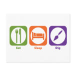 Eat Sleep Dig postcards