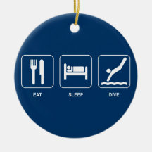 Eat Sleep Dive Ornament