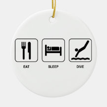 Eat Sleep Dive Ornament