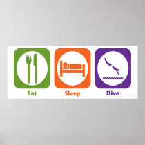 Eat Sleep Dive Print