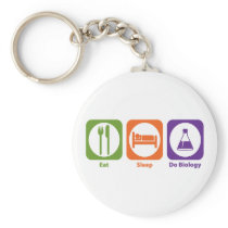 Eat Sleep Do Biology Keychains