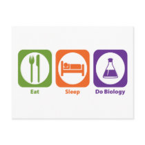 Eat Sleep Do Biology Postcards