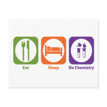 Eat Sleep Do Chemistry Postcards