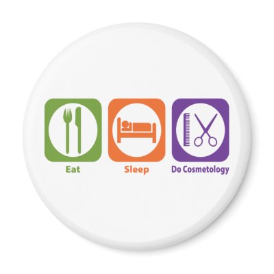 Eat Sleep Do Cosmetology Fridge Magnet by 1000suns