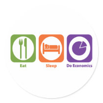 Eat Sleep Do Economics Stickers