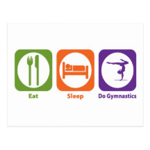 Eat Sleep Do Gymnastics Post Cards