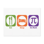 Eat Sleep Do Math Post Cards