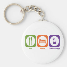 Eat Sleep Do Microbiology Keychain
