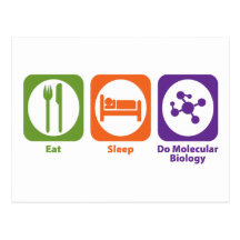 Eat Sleep Do Molecular Biology Postcards