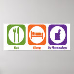 Eat Sleep Do Pharmacology Print
